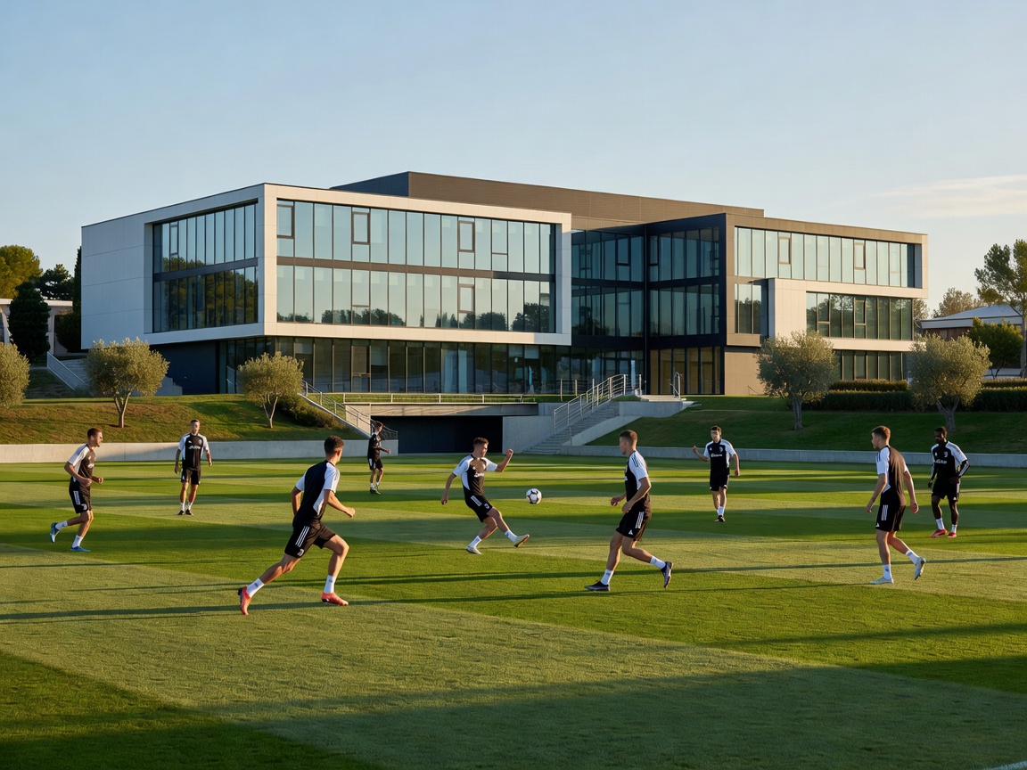 The modern training grounds and headquarters of Juventus in Continassa